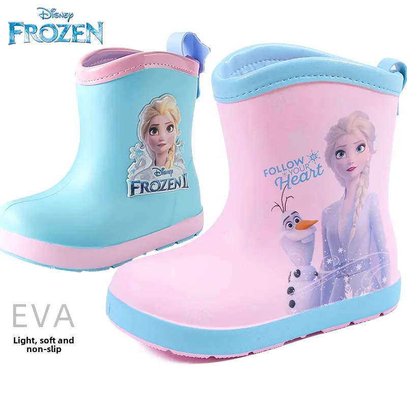 

Disney New Frozen children's rain shoes Princess Elsa cute non-slip rain boots for girls Children's Rain Boots Water shoes Gifts
