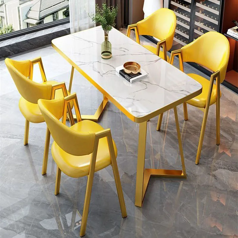 

Cheap 4 Chairs Dining Table Modern Hospitality Relaxing Design Dining Table Balcony Centerpiece Mesa Comedor Home Furniture