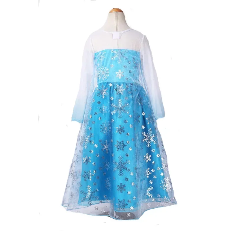 Vestidos de niña de marca de verano, ropa para bebé y niño, vestido de princesa Anna Elsa, disfraz de Reina de la nieve, disfraz de fiesta para niños, ropa de Halloween}