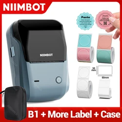 Niimbot B1 Mini Label Thermal Printer Portable Self-Adhesive Bluetooth Maker Machine For Round UV Tag Stickers Labels Rolls
