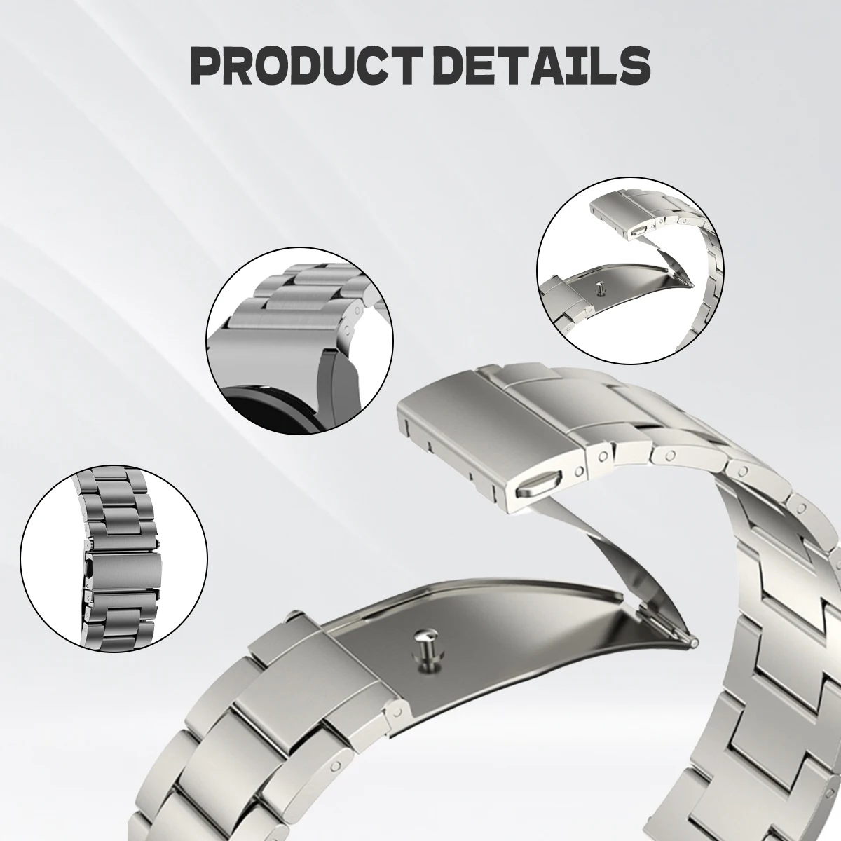 Stainless Steel Bracelet for Samsung Galaxy Watch 6 4 Classic 43 47mm 42 46mm 6 5 4 40 44mm Metal Strap Galaxy Watch5Pro 45 Band