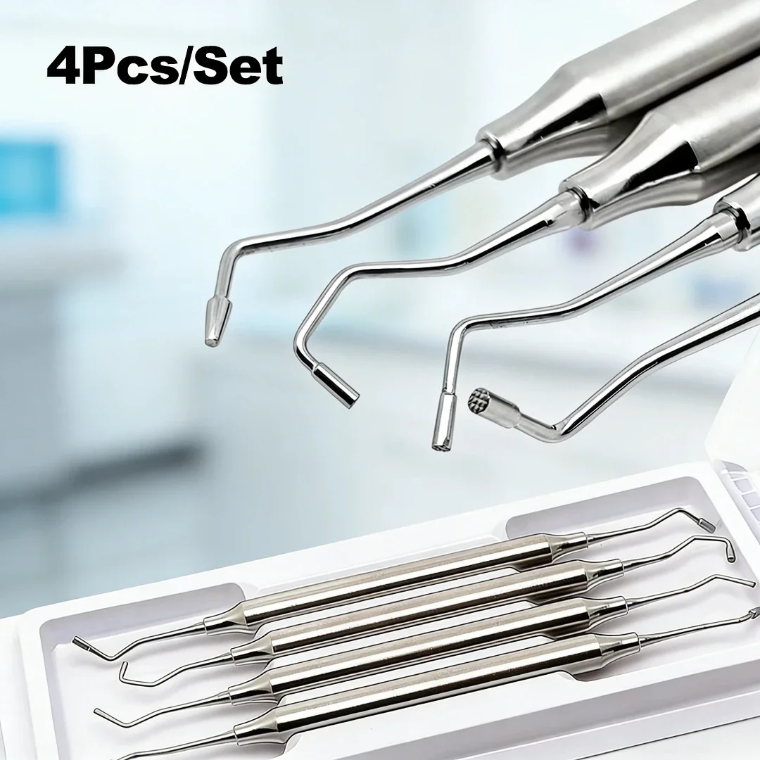 Set Dental Bone Graft Filling Instrument Tool Bone Powder Delivery Device & Burnisher Plugger