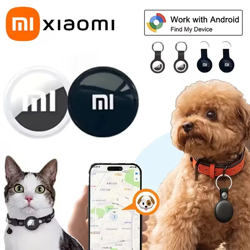 Xiaomi نظام تعقب صغير بنظام تحديد المواقع FindMy App Air Tag الذكية بلوتوث محدد الطفل مكتشف حقيبة مكافحة فقدان طوق الحيوانات الأليفة مع المقتفي جديد