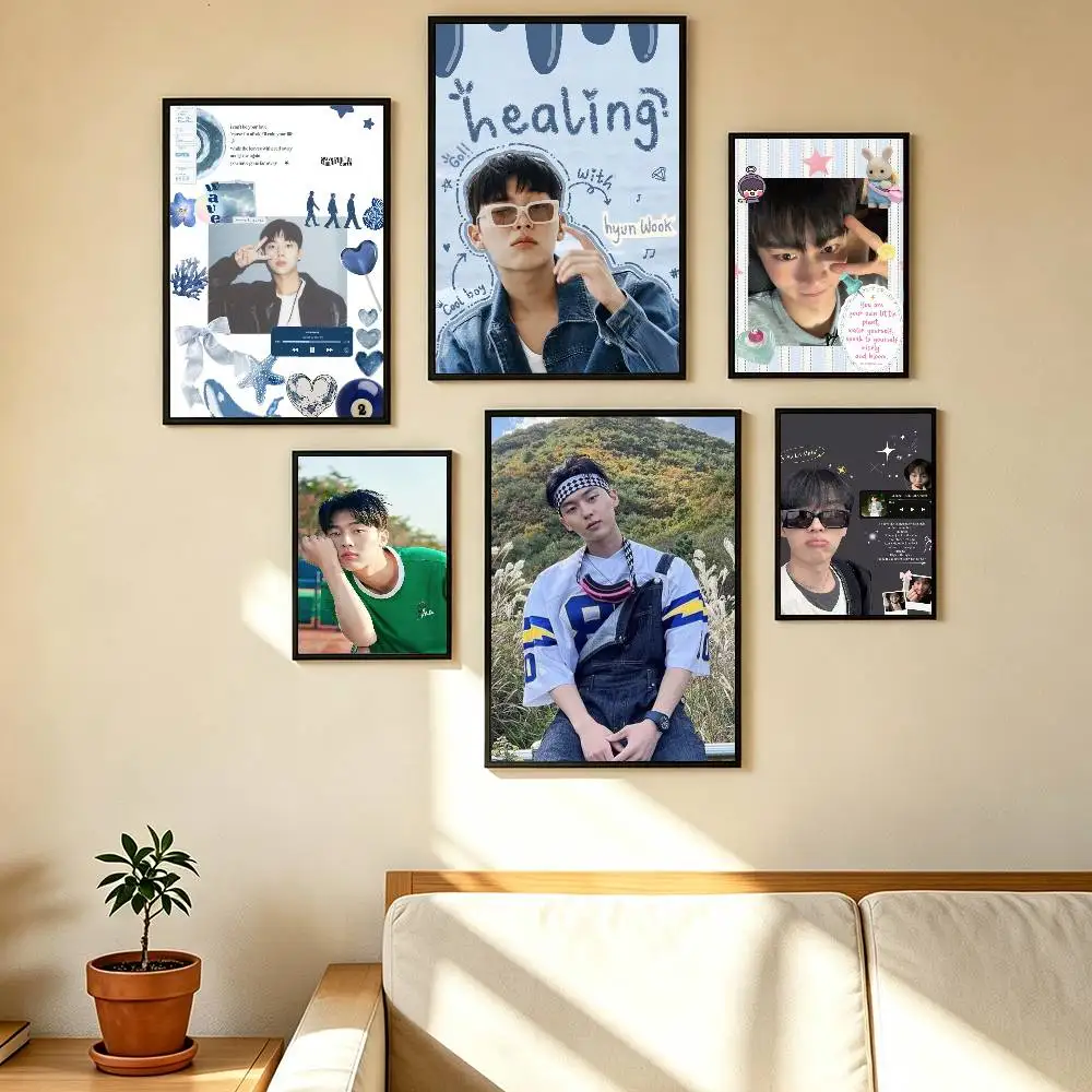 Lovely Choi Hyun Wook Actor(1) Poster High Quality Dorm Living Room Aesthetic Wall Decoration Painting Stickers Gift