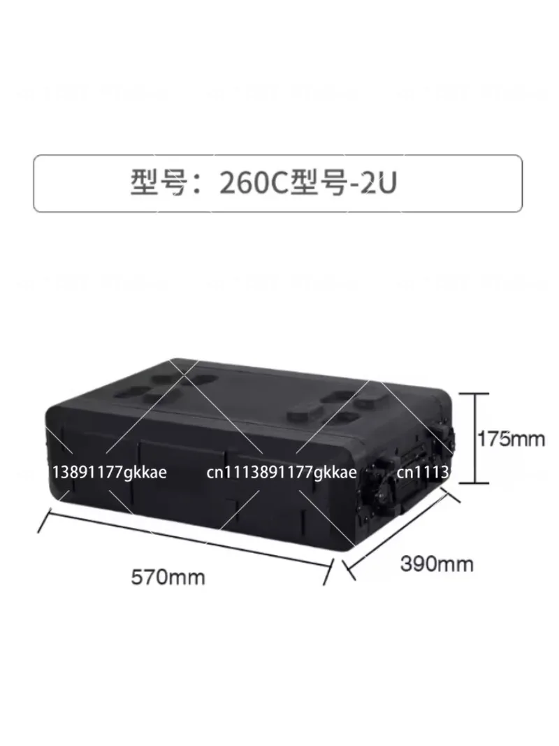 Portable Stage Audio Equipment Flight Case 2U 4U 6U Plastic Rack Cabinet for Microphone Amplifier Receiver