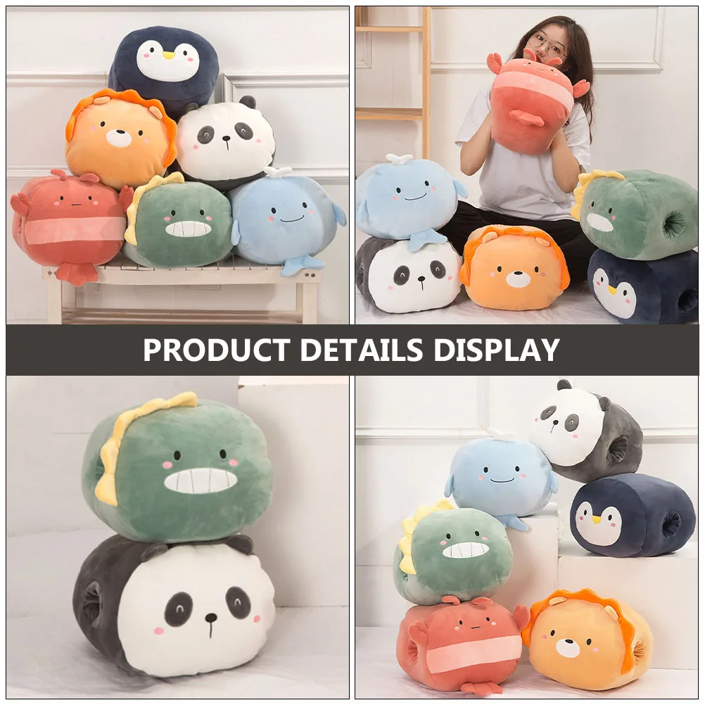 Creatief gevuld kussen Cartoon kussen sierkussen voor slaapbank Handwarmer Zachte comfortabele woonkamer Slaapkamer Gebruik kinderen