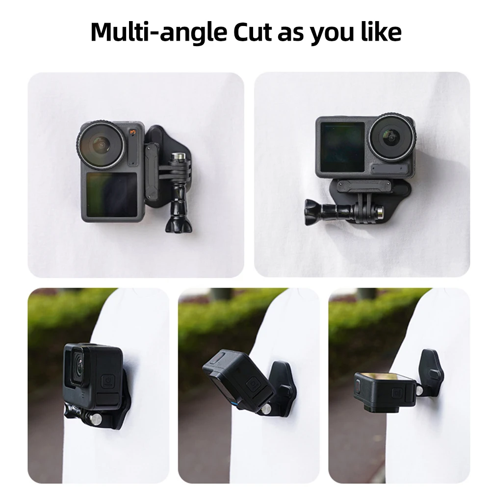 Set Halter dudukan magnetik, aksesori kamera pelepasan cepat kalung braket untuk Gopro Hero 12 11 10 9 8 7 Insta360