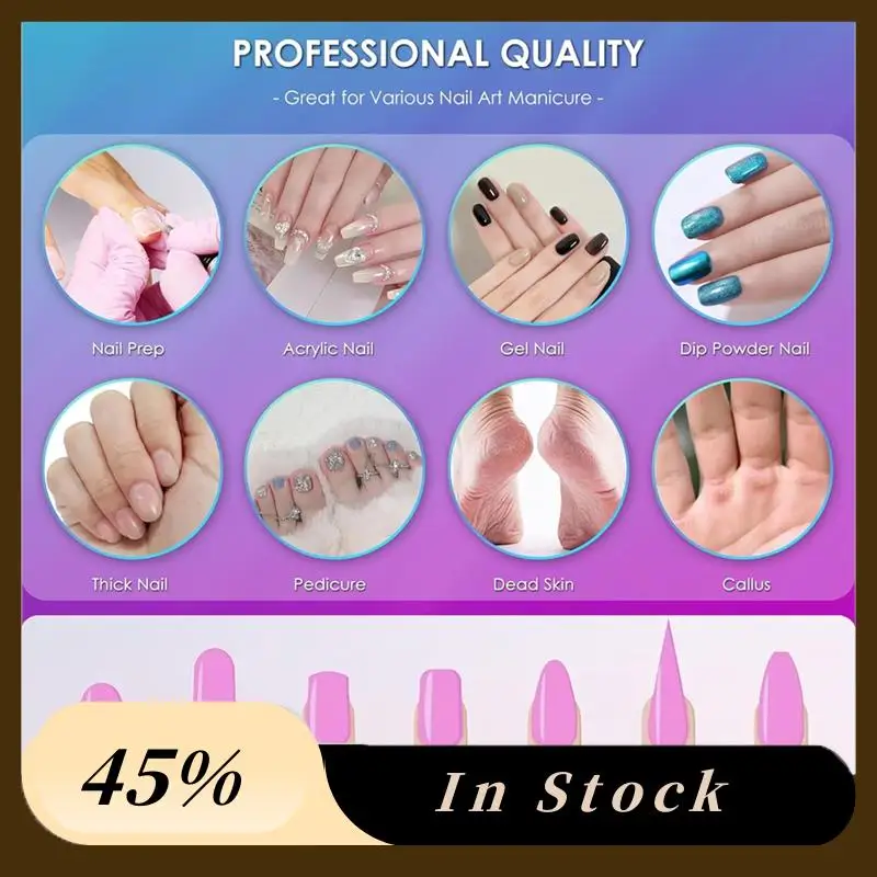 

A60Z Top 3/32Inch Professional Safety For Nail Drill Bits Set 26Pcs, For Nail Drill,For Acrylic Tech Manicure Pedicure