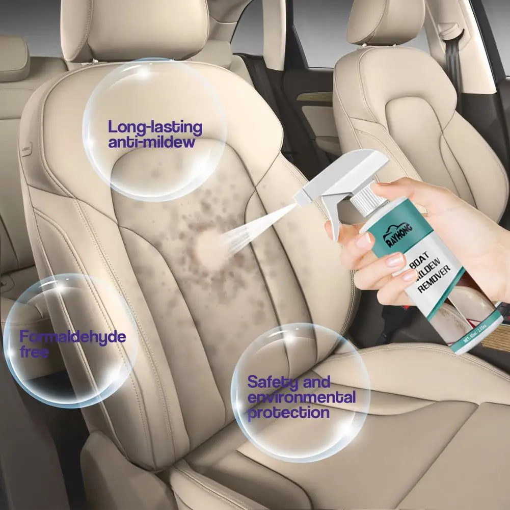 

60ml Mildew Spray Multi-purpose Effective Prevent Stains Natural Car Interior Door Seat Belt Stains Remover Spray for Car