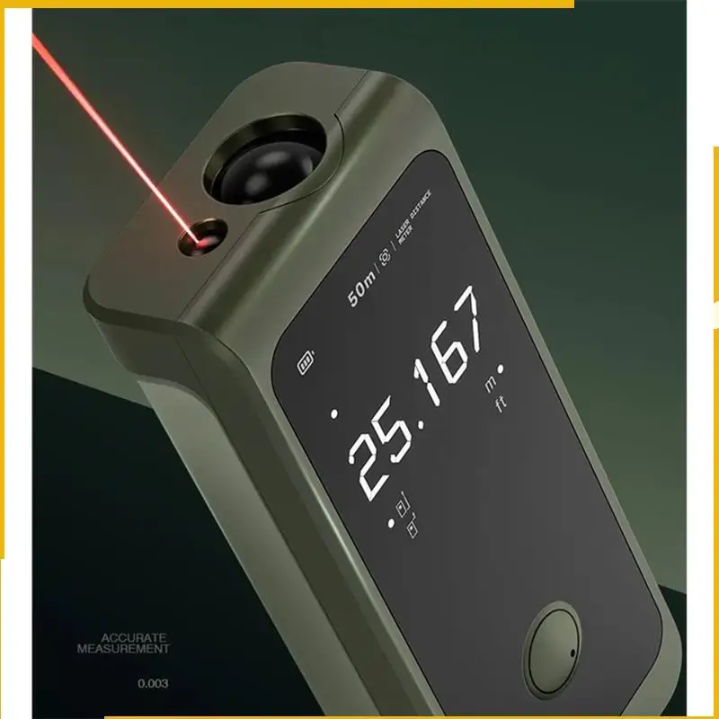 A93P 스마트 레이저 측정 거리 측정기 50M LED 디스플레이 지능형 디지털 레이저 테이프 측정 도구 충전식 레이저 눈금자