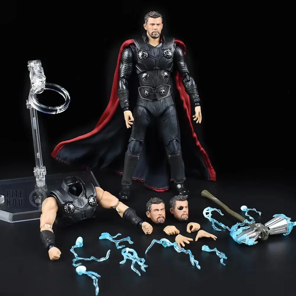 

Marvel Hero Spider Man Venom Stealth Suit The God Of Thunder Thor Movable Action Figure Collectible Pvc Model Toys Gk