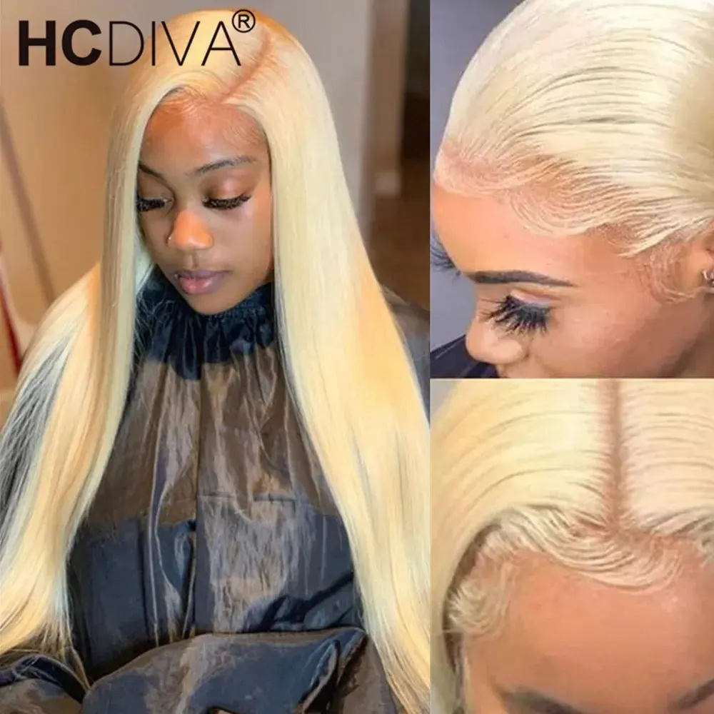 Melodie 30 inch 613 Blonde 13x6 HD Lace Frontal Wig 13x4 Glueless Human Hair Wigs Straight Pre Bleached Brazilian 150 Density