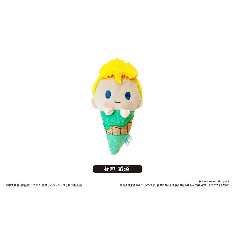 100% Offical Action Figures COS Anime Tokyo Revenger Baji Draken Matsuno Cotton Palm Ice Cream Plush Dolls Children's Gift Toys