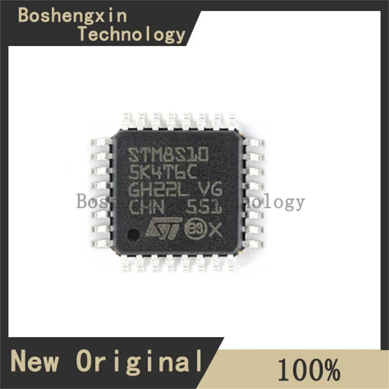 1Pcs STM8S105K4T6C 16 MHz STM8S 8-bit MCU, up to 32 Kbytes Flash, integrated EEPROM,10-bit ADC  LQFP32  STM8S105K4T6C