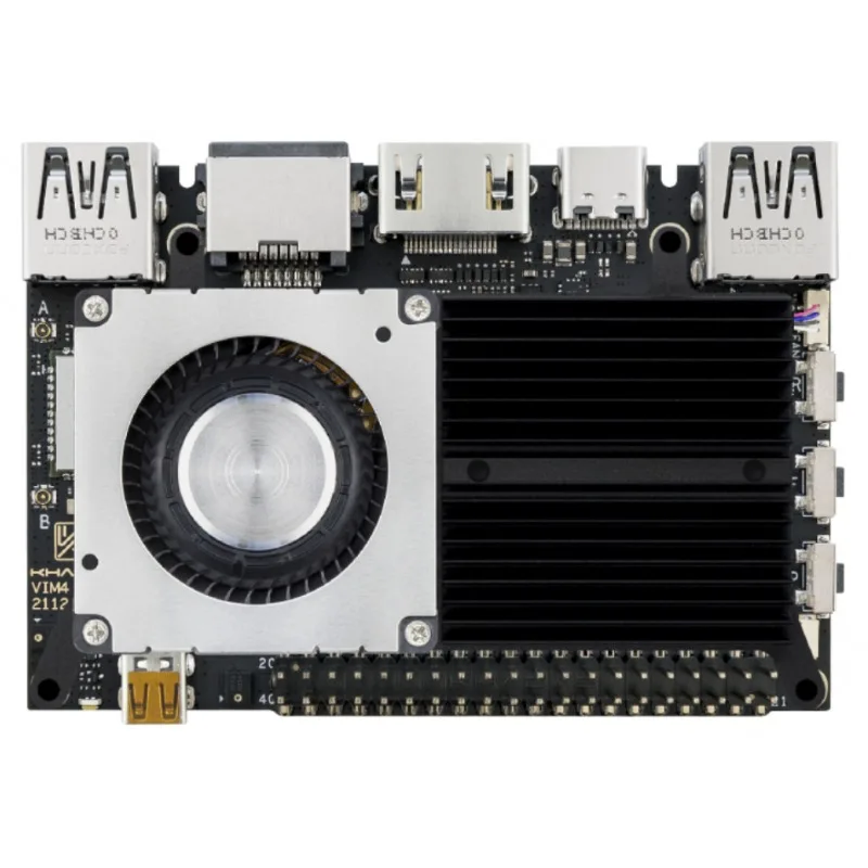Khadas New Vim4 Development Board Jingchen Amlogica311d2 Npu 3.2 Computing Power Single Board Computer