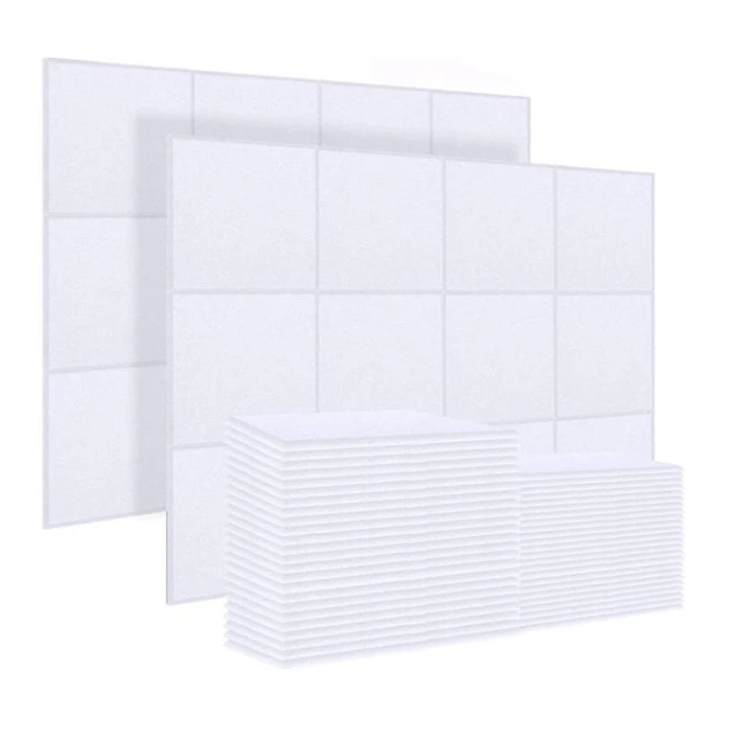 

20 Pcs Sound Dampening Panel,Sound Proof Padding Beveled Edge Tiles,For Sound Insulation Acoustic Treatment