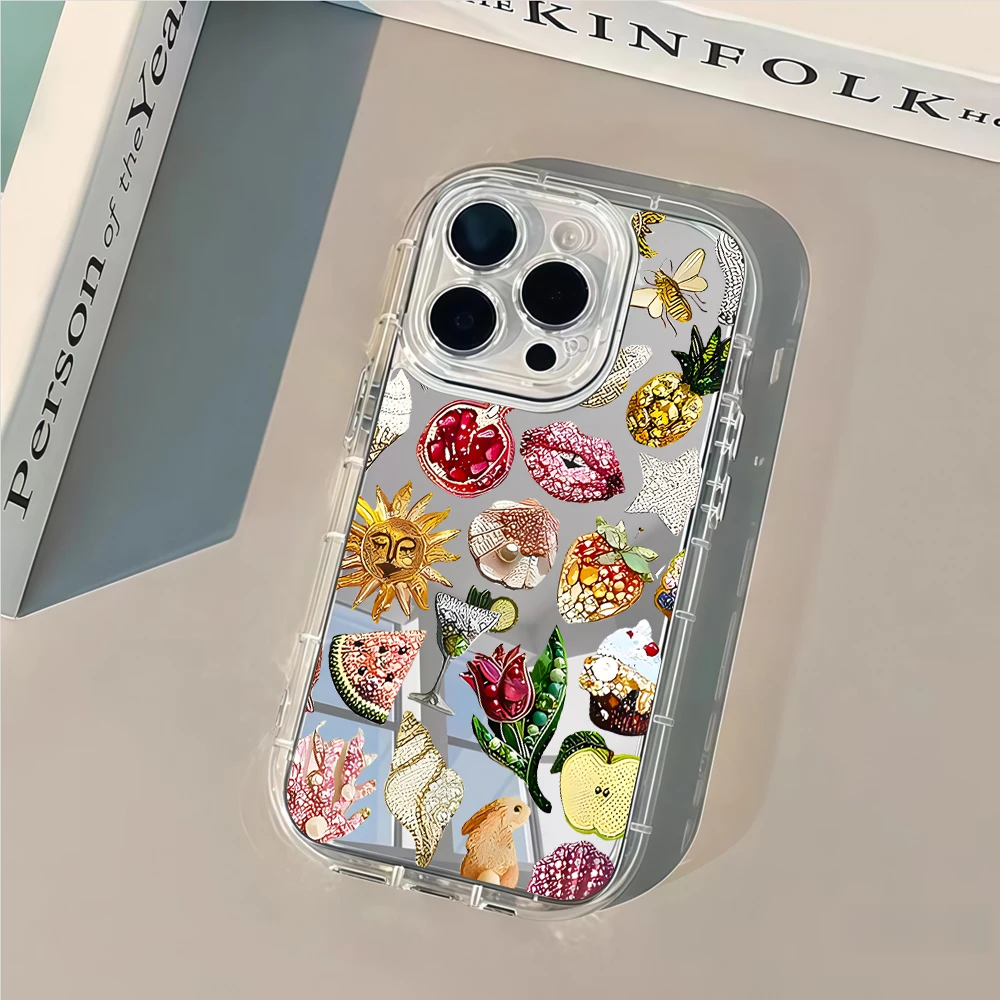 Luxury Fashion Items Air Cushion Mirror Phone Case For iPhone 17 13 12 11 Pro Max 14 15 16 Pro 7 8 Plus XR XS 17Air TPU Cover