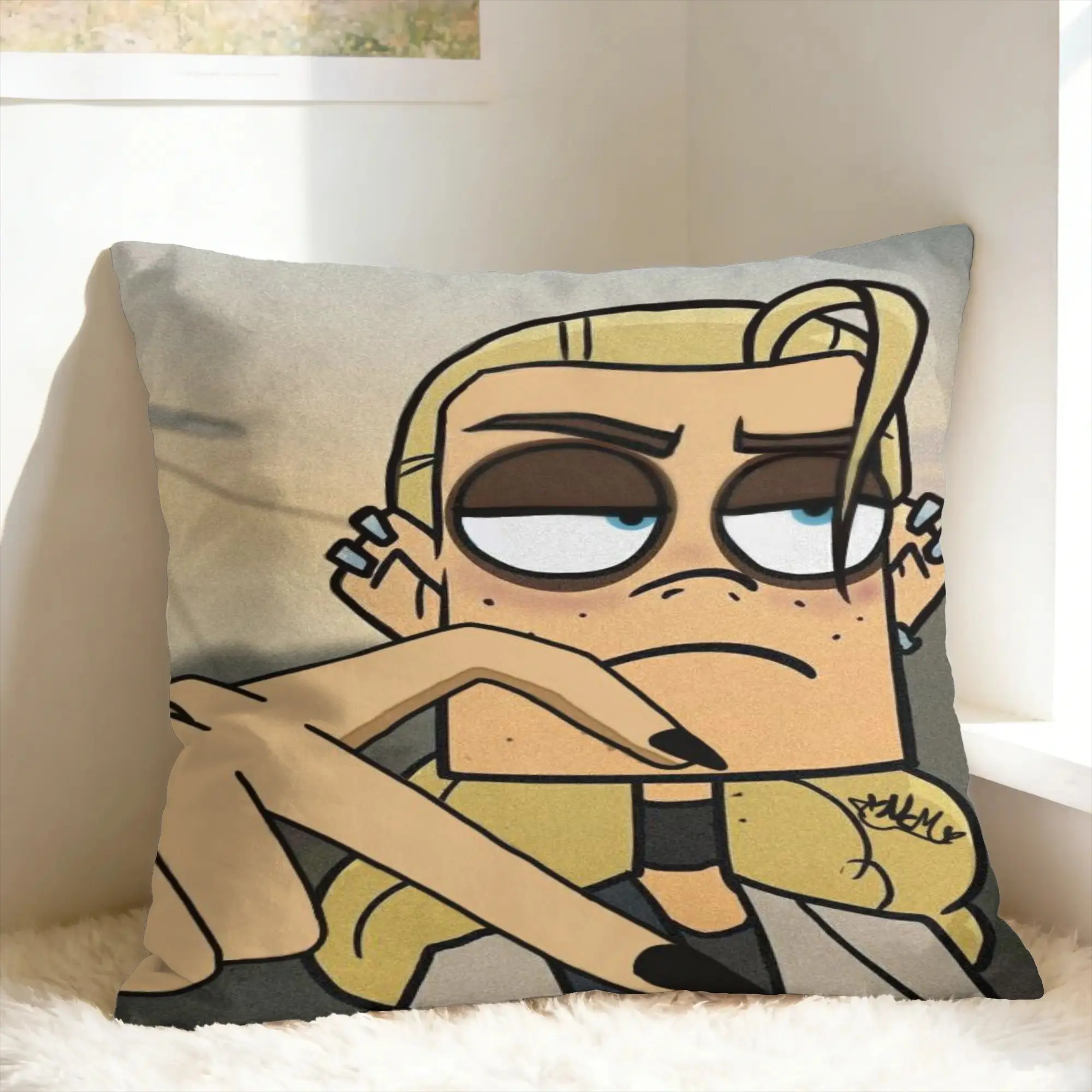 Metal Family Dee 2 Pillow Cover  Comfy Cushion Cover Retro Trendy Pillow Case For Sofa Bedroom Home Decor