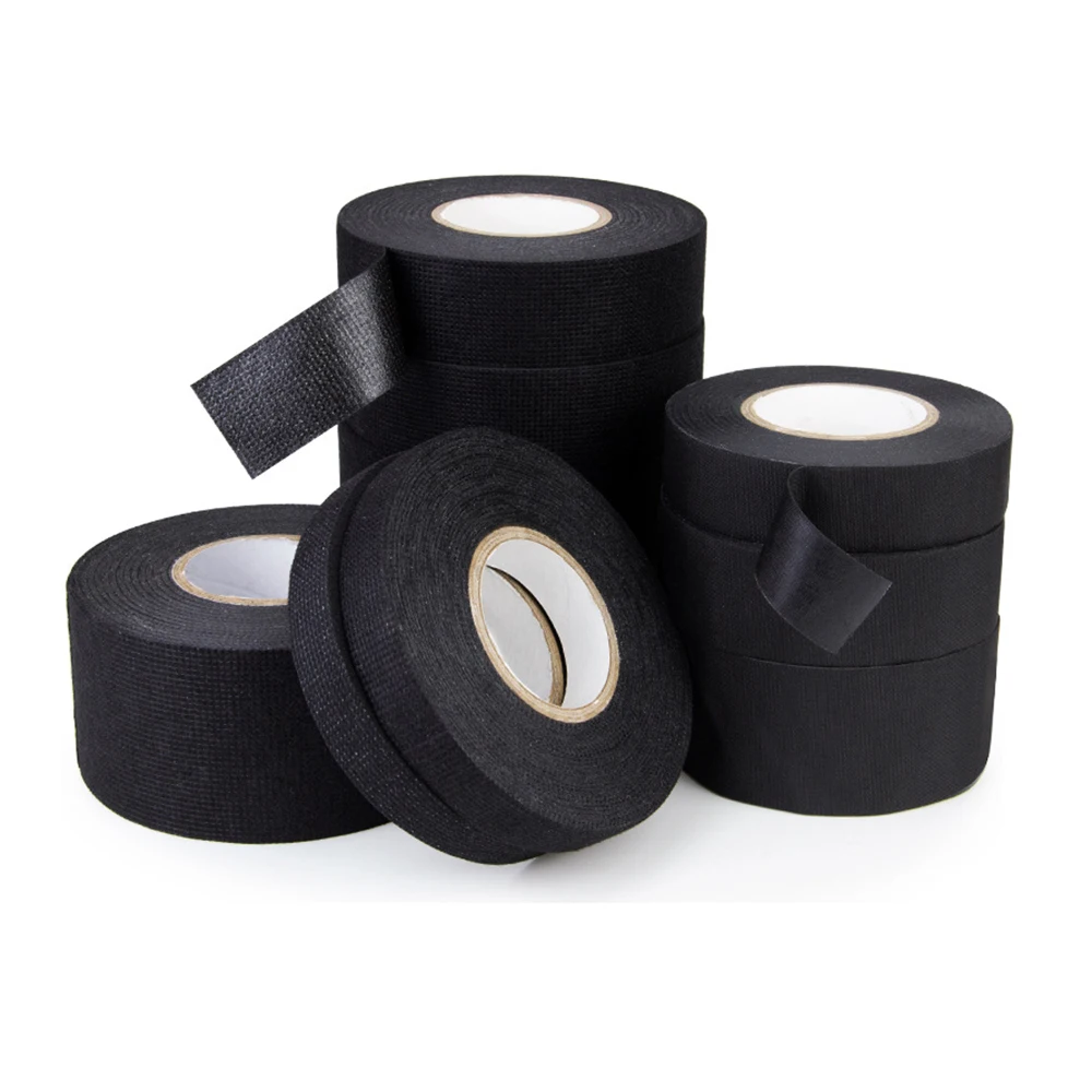 Car Electrical Tape Heat Resistant Harness Tape Adhesive Cloth Tape Waterproof Tape Insulating Automotive Fabric Cloth Tape