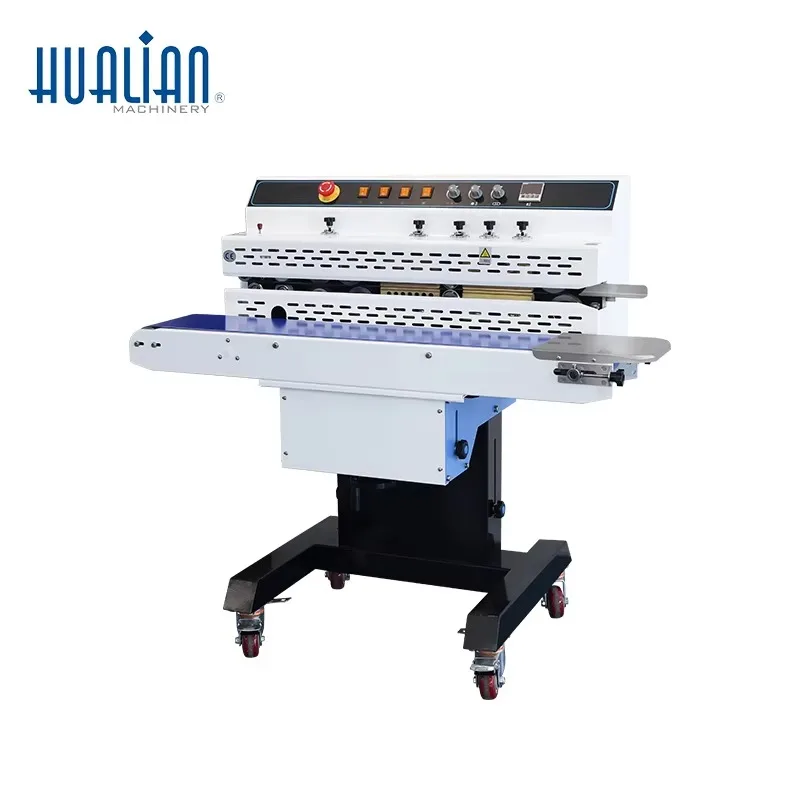 

Фасовочно-упаковочная машина FRM-1120W HUALIAN для пищевых продуктов и снеков с непрерывной запайкой и принтером