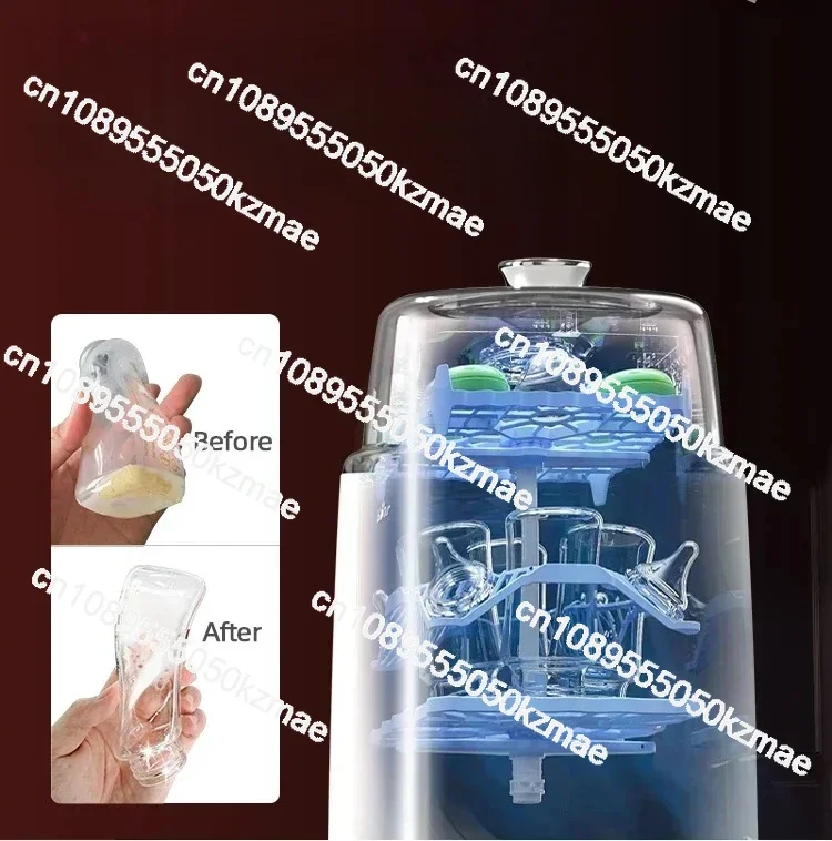 Automatic bottle washing machine, multi-filter sterilization dryer, baby bottle cup straw roller touch screen intelligent