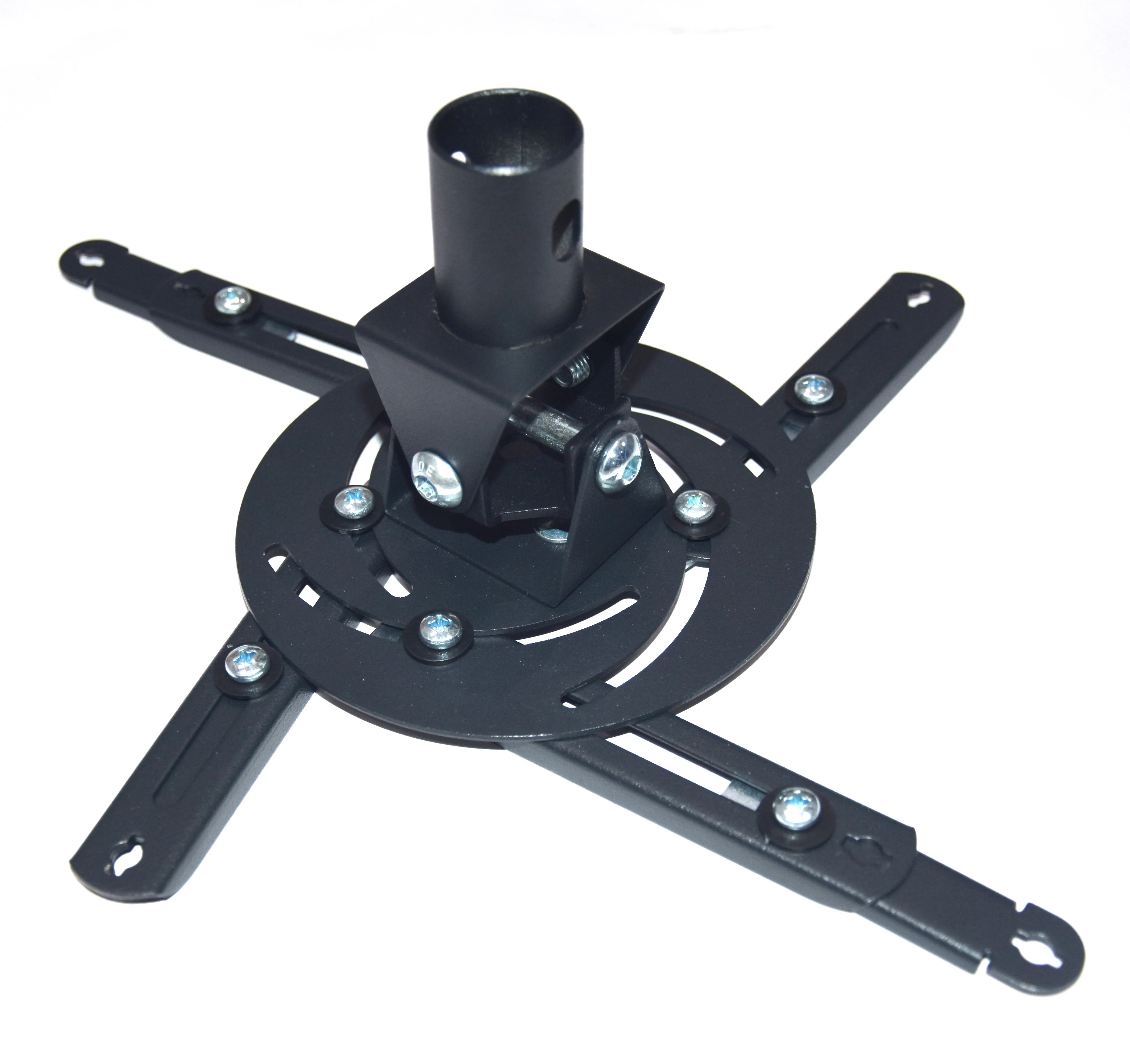 Height Adjustable 350-460mm Black Projector Wall Mounting Ceiling Bracket