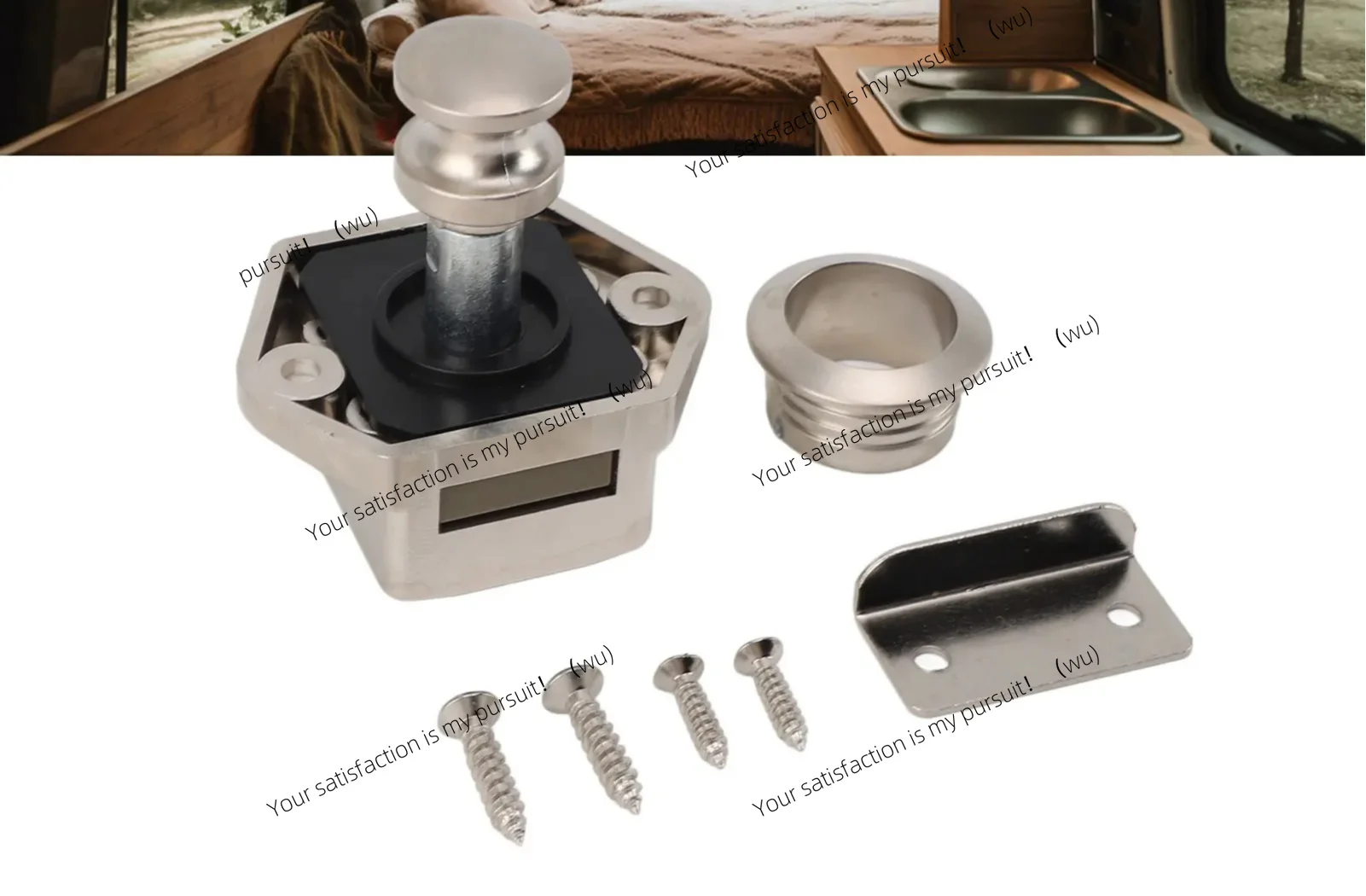 for Other Furniture Boxes RV Cabinet Drawer Lock Push Button RV Cabinet Lock Zinc Alloy RV Cabinet Mini Push Button  Lock