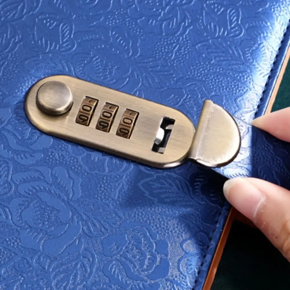 Emboss Flower Envelop Savings Challenges Book 50Sheets Savings Handbook Budget Binder with Lock Refillable PU Leather