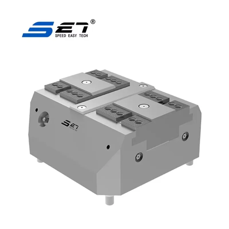 Automated Pneumatic Vise Worktable Drilling Machine CNC Five Axis Fixture High Clamping Force 0.005mm Accuracy Tool Steel SET
