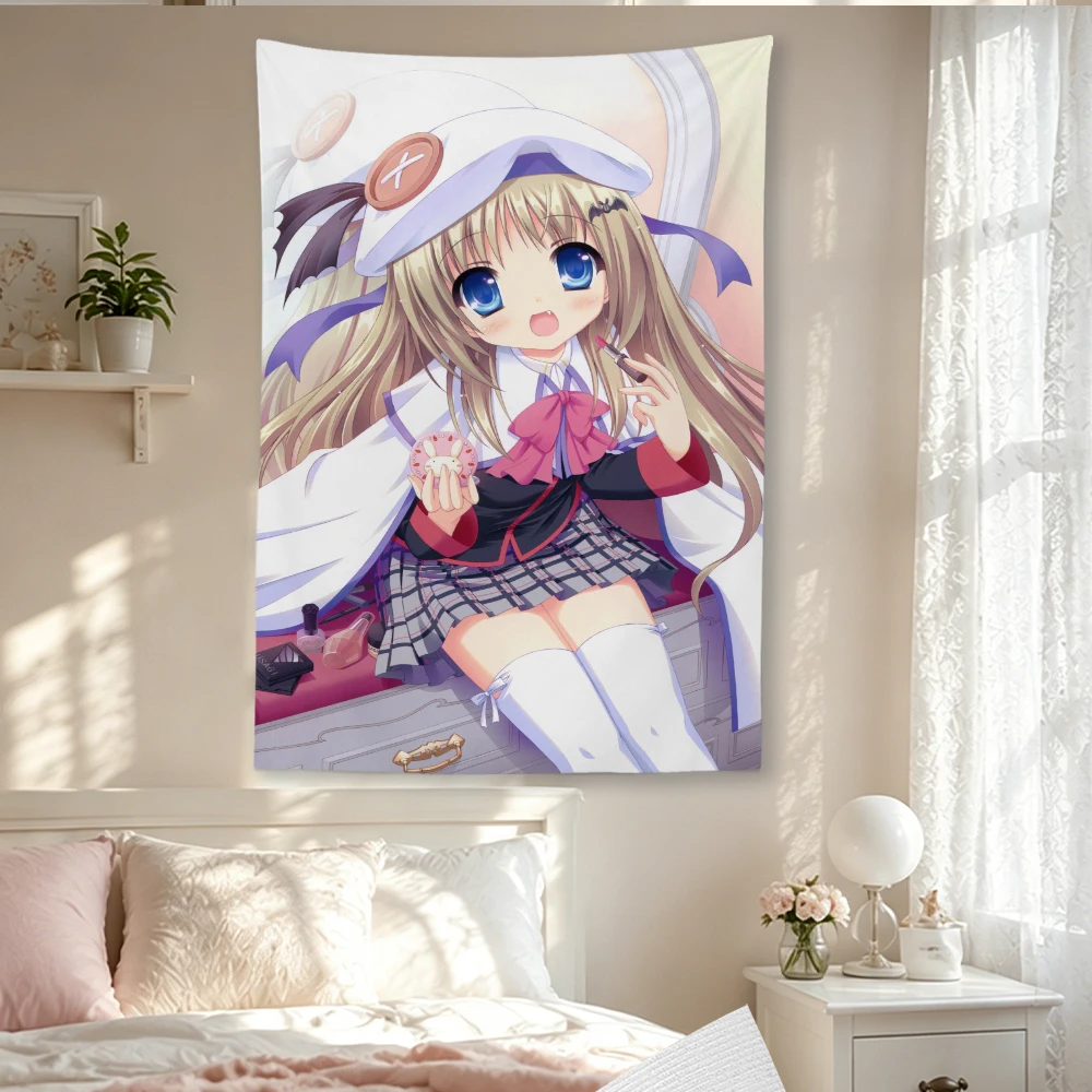 L-Little B-Busters Kudryavka Noumi Anime Tapestry Cute Blonde Girl Wall Hanging Decor