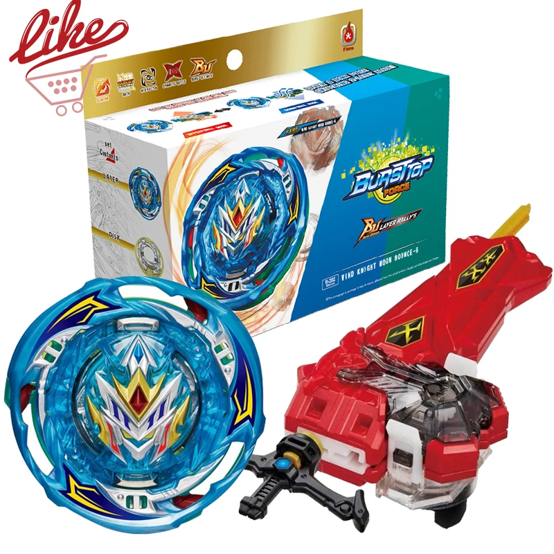 

Laike BU Bey B-202 Wind Knight Spinning Top with Sword Shape Launcher Box Set Toys for Children