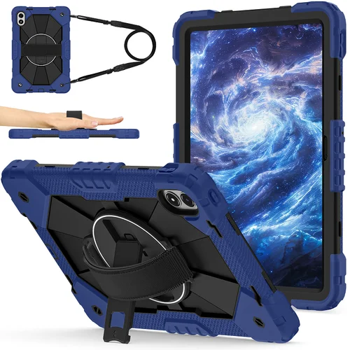 Funda para tableta Redmi pad 2 pro 12,1 2025, Funda a prueba de golpes Redmi pad pro 12,1 ""2024 soporte de rotación 360, Funda con correa para hombro y mano