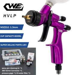 CWE Spray Gun 1.3mm Stainless Steel Nozzle Air Spray Gun /Water-Based Paint /Varnish Paint Sprayer /Paint Spray Gun For Car