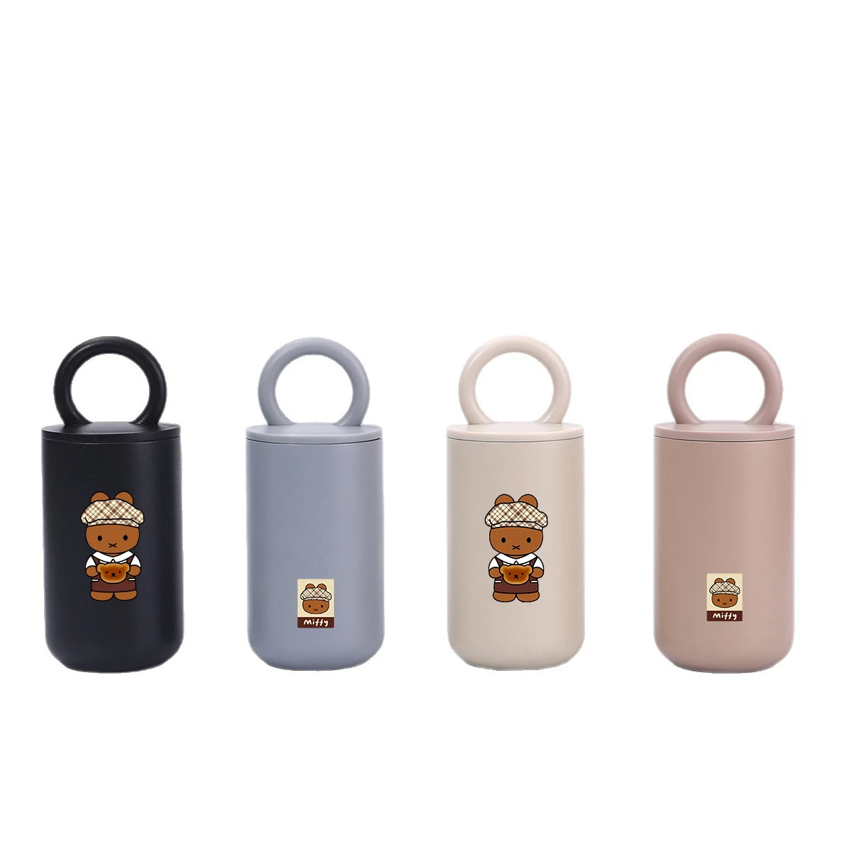 ميفي أرنب كارتون لطيف مستوى المظهر العالي الإبداعية باليد فنجان القهوة 304 كوب معزول في الهواء الطلق المحمولة كوب غير رسمي #4