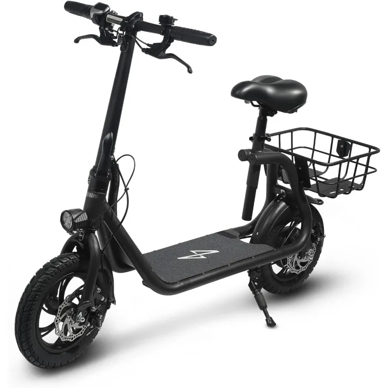 

Commuter R1 - Electric Scooter for Adults - Foldable Scooter with Seat & Carry Basket