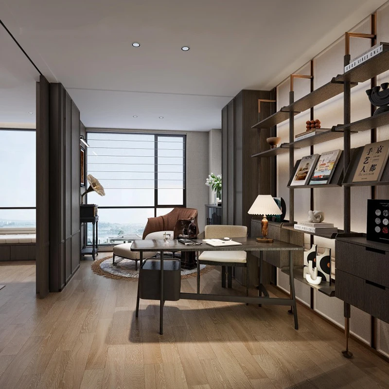 فيلا حديثة مجموعة كاملة من الأثاث تصميم داخلي مخصص وديكور غرفة المعيشة والمطبخ وغرفة النوم والحمام