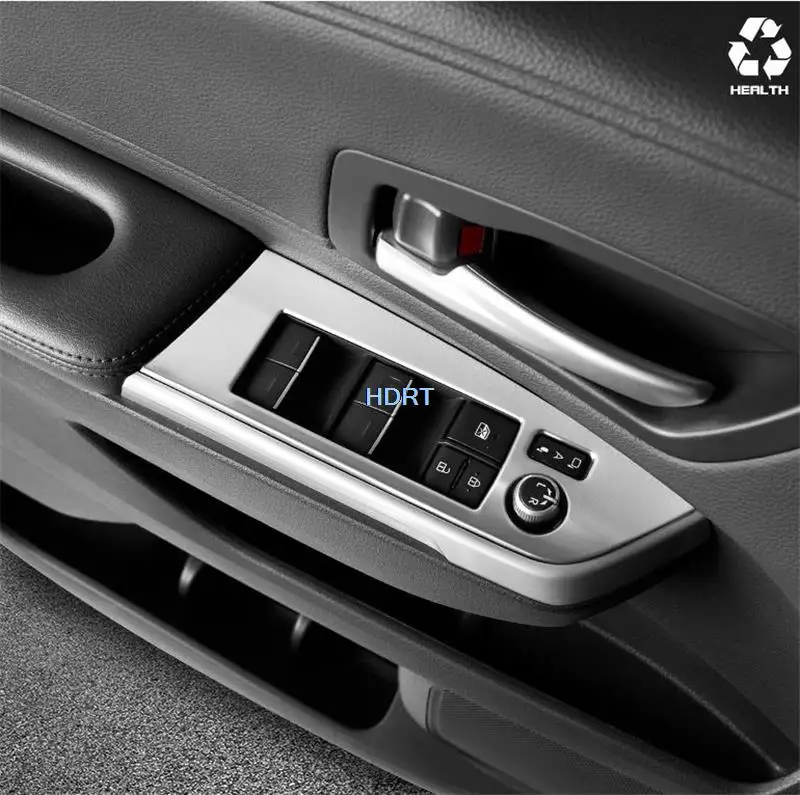 For Toyota Sienna 2021 2022 Stainless steel Silver Interior Car Seat Adjustment Memory Button Switch Frame Cover Decoration Trim