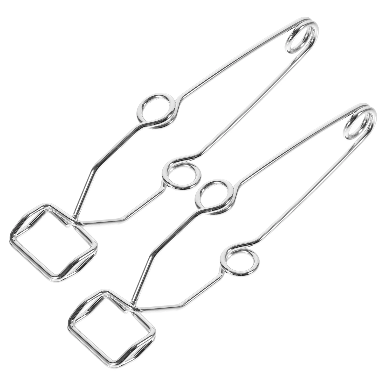 

2 pcs Test Tube Clamp Spring Iron For Laboratory Use Durable Flask Holder Clip Teaching Equipment