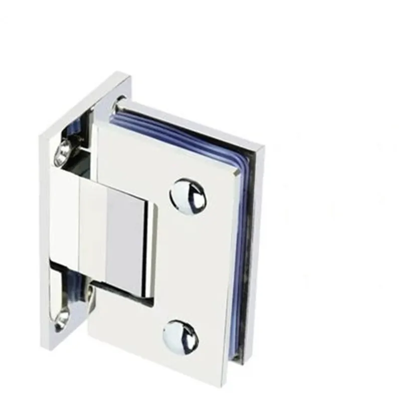 Shower Room Tempered Glass Door Hinge Bathroom Clip Cast Solid Stainless Steel 304 Shiny(XQZ-19)