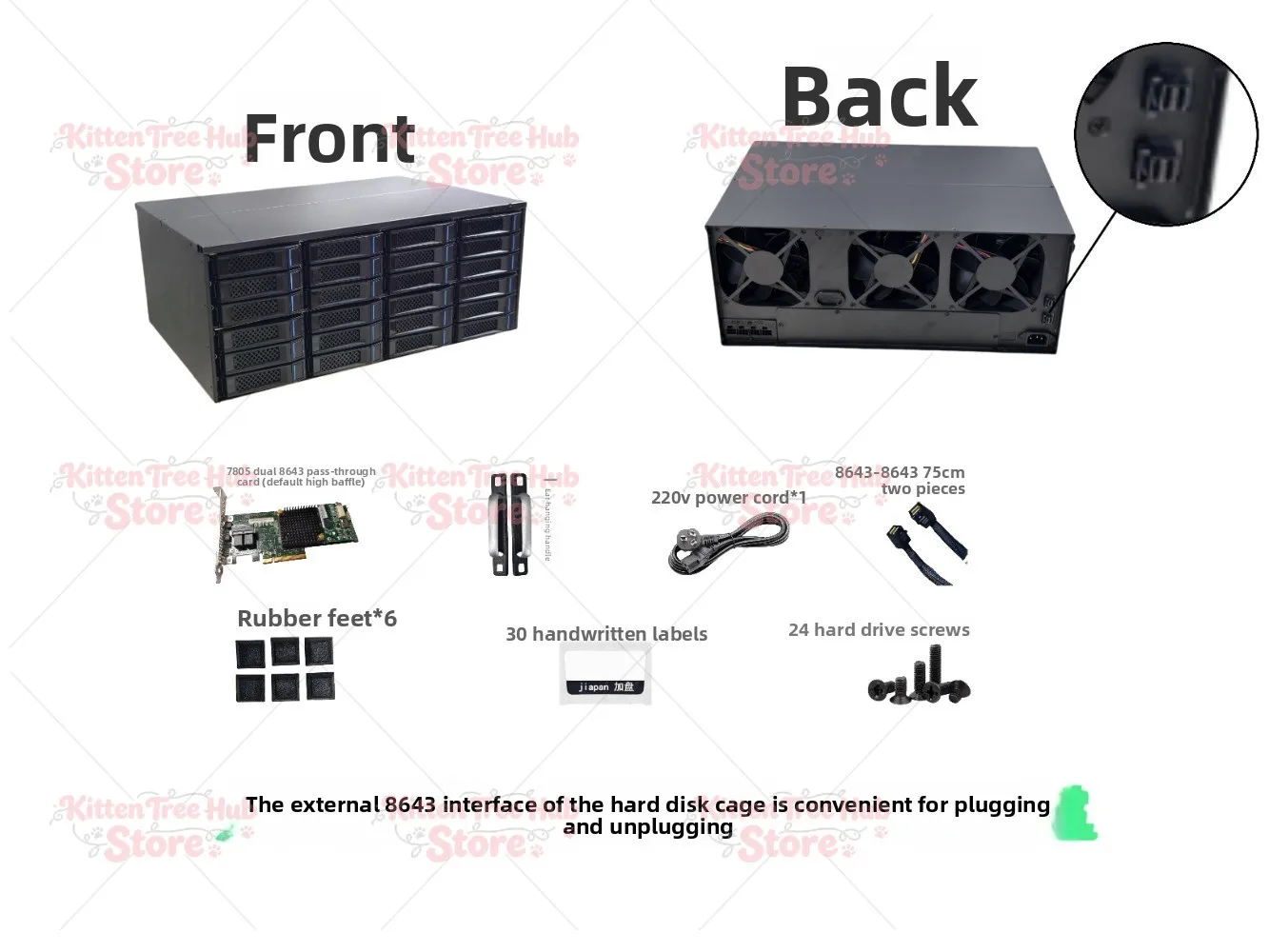 High Speed Storage Expansion Cabinet Black Skirt