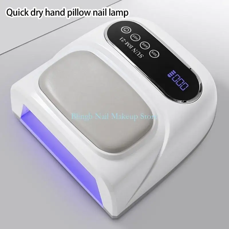 Lampe à ongles professionnelle sans fil 28TA, Construction ABS, repose-main ergonomique, lumière haute intensité pour du