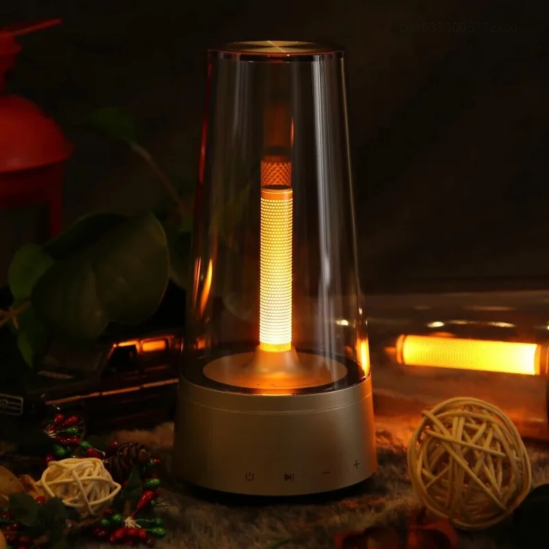 Youpin LED Desk Lamp Breathing Light Creative Touch Bluetooth Speaker Candle-like Breathing Light Stepless Dimming Home Decor