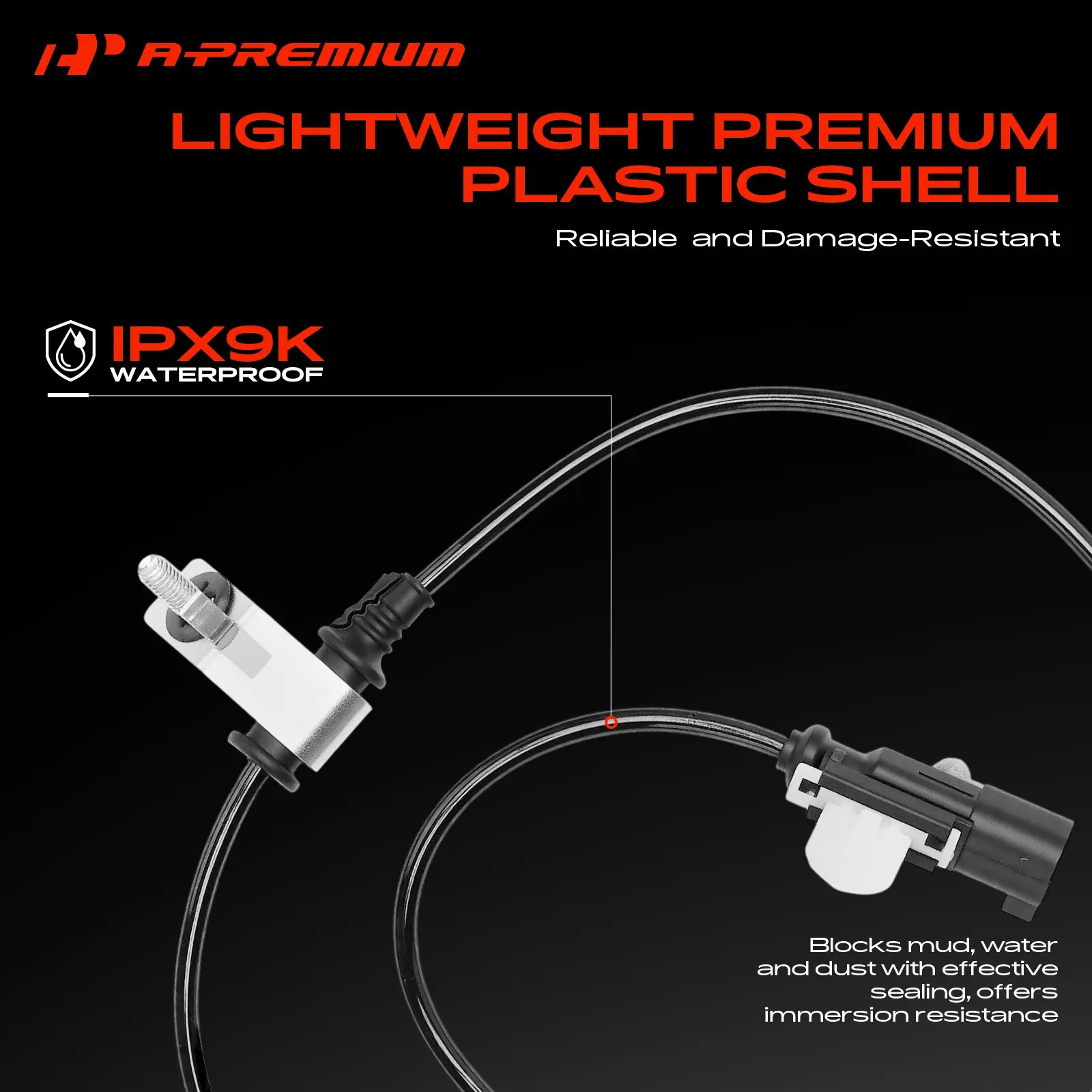 A-Premium Front Driver Side ABS Wheel Speed Sensor for Chevrolet Colorado 2015-2022 GMC Canyon 2015-2022 4