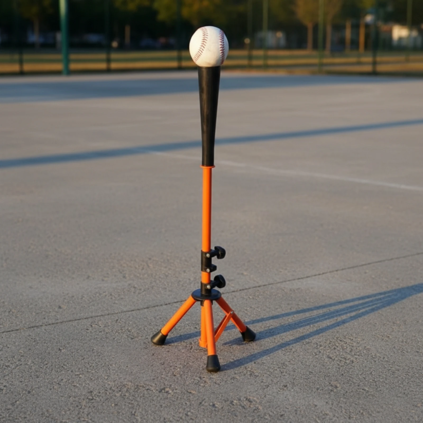 Adjustable Batting Tee Stable Tripod Batting Tee Heavy-Duty for Baseball Players, Hitting Exercises, Backyard