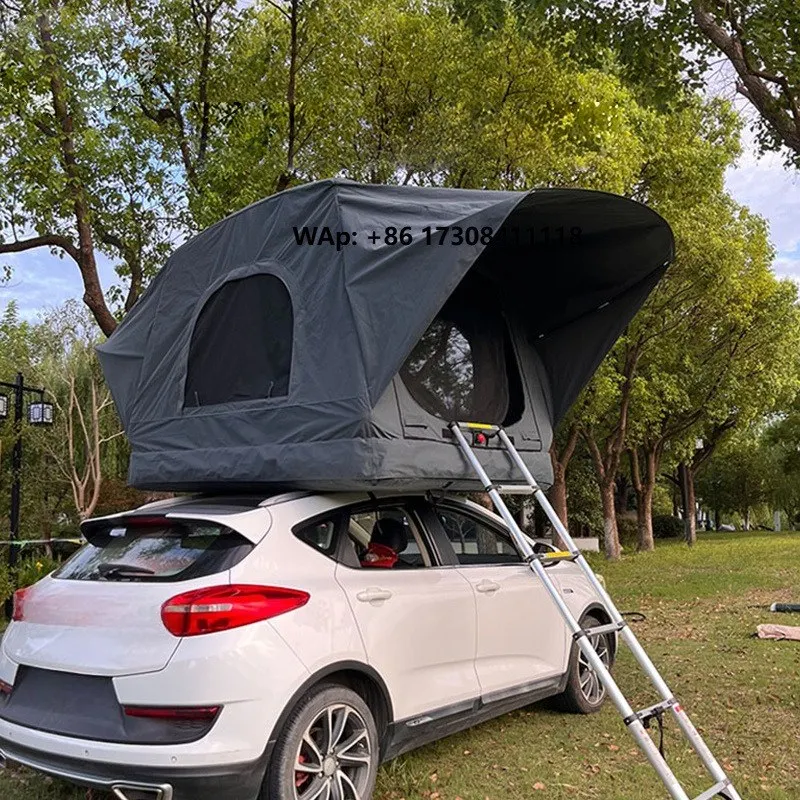 Portable Off Ground Camping Tent Outdoor Sunscreen and Rainproof Camping Tent Quick Drive Car Roof Inflatable Tent