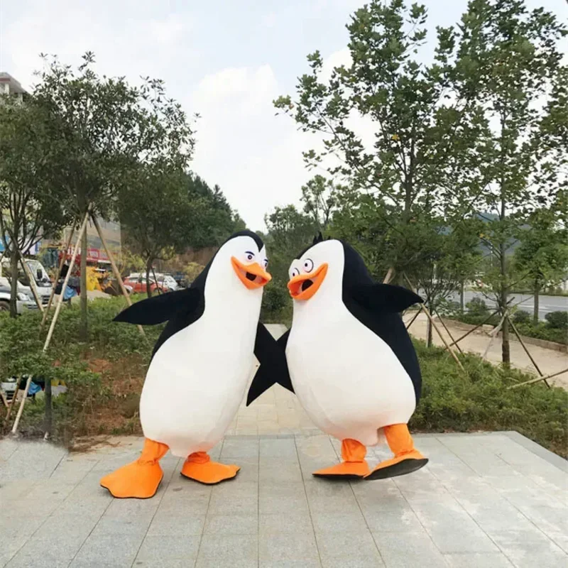 Cosplay pingüino personaje de dibujos animados disfraz de mascota ceremonia publicitaria vestido de lujo fiesta de cumpleaños Animal carnaval realizar accesorios M