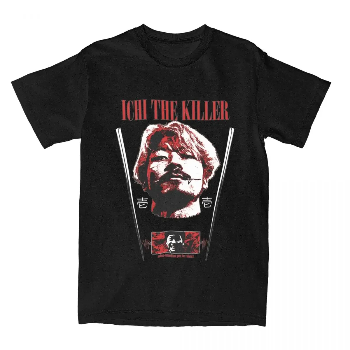 Accessories Men Women Pure Cotton Funny Tee Shirt Short Sleeve Clothes Unique Ichi The Killer Film harajuku graphic tshirts new