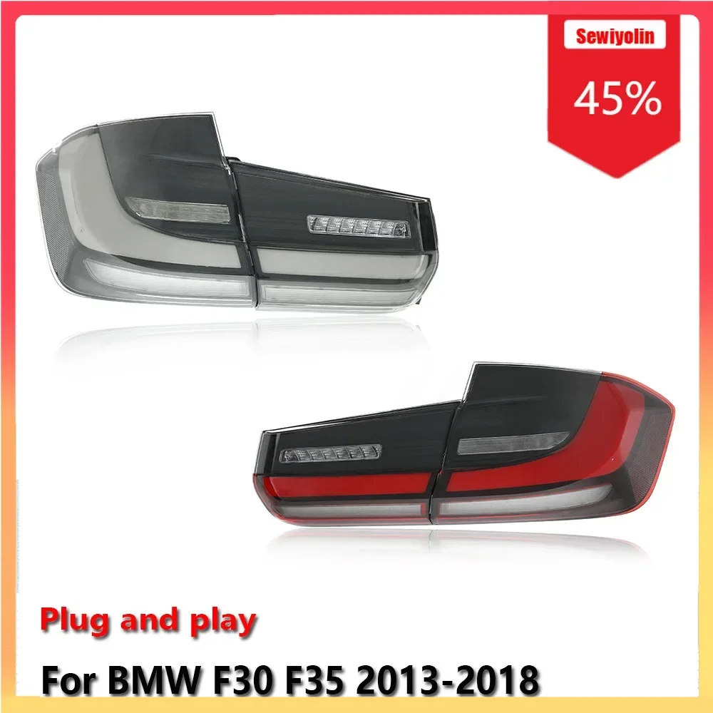سيارة مصباح ليد خلفي اكسسوارات الفقرة السيارات لسيارات BMW F30 F35 2013-2018 السيارات الضباب DRL الفرامل بدوره مصباح إشارة التوصيل والتشغيل