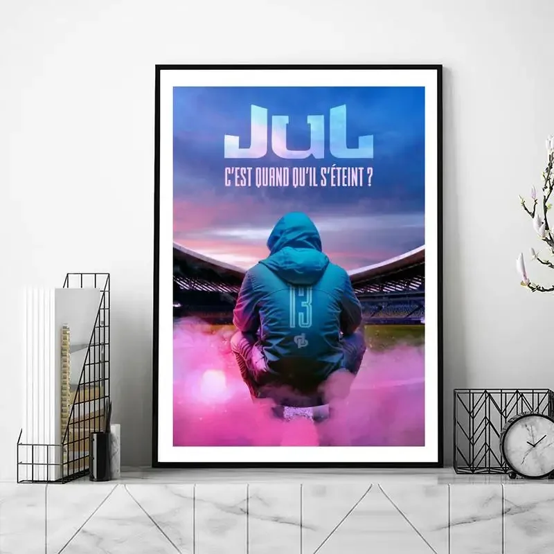 JuL C'est quand qu'il s'eteint Rapper POSTER Posters Prints Wall Pictures Living Room Home Decoration