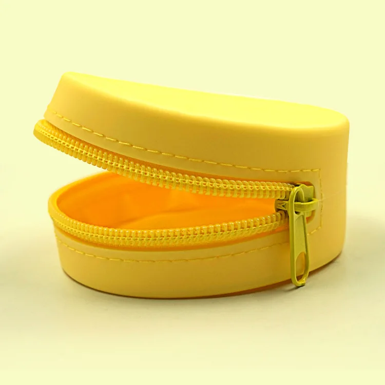 กระเป๋า dompet koin ซิลิโคนทรงกลมสีสันน่ารักสำหรับเด็กผู้หญิงกระเป๋าใส่กุญแจเหรียญกระเป๋าสตางค์กระเป๋าหูฟังถอดสายได้ข้อมูลขนาดเล็กของขวัญสำหรับเด็ก